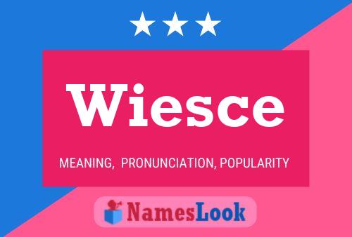 Wiesce Name Poster