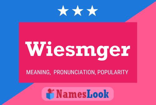 Wiesmger Name Poster