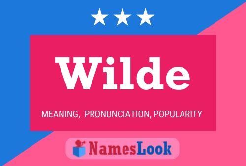 Wilde Name Poster