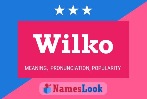 Wilko Name Poster