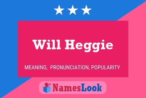 Will Heggie Name Poster