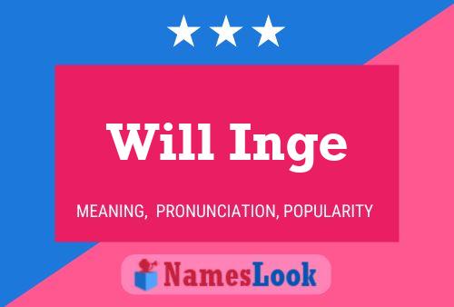 Will Inge Name Poster