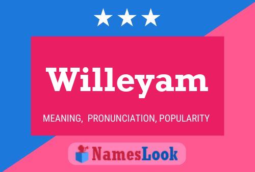 Willeyam Name Poster