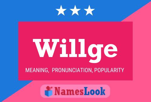 Willge Name Poster