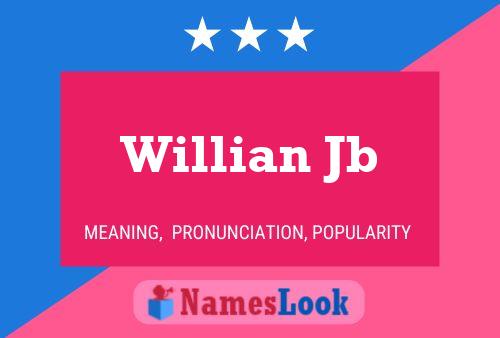 Willian Jb Name Poster