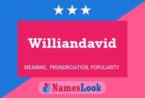 Williandavid Name Poster