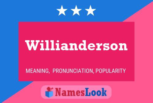 Willianderson Name Poster