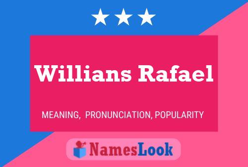 Willians Rafael Name Poster