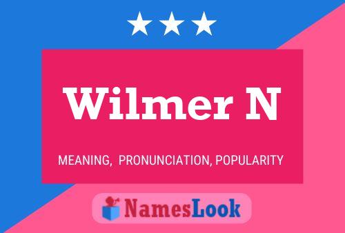 Wilmer N Name Poster