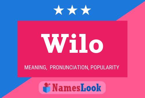 Wilo Name Poster