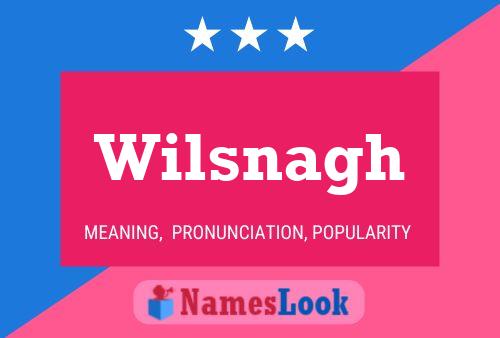 Wilsnagh Name Poster