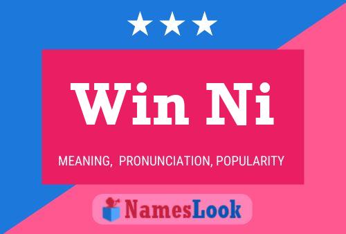 Win Ni Name Poster