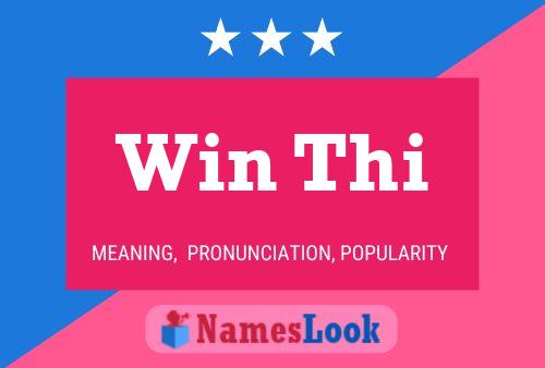 Win Thi Name Poster