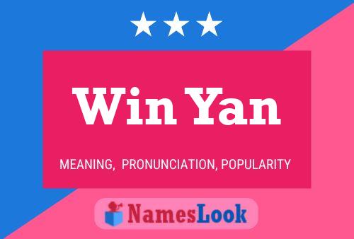 Win Yan Name Poster