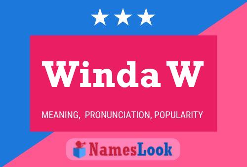 Winda W Name Poster