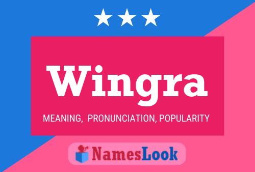 Wingra Name Poster