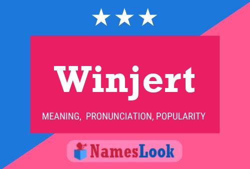 Winjert Name Poster