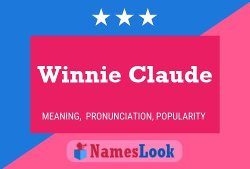 Winnie Claude Name Poster