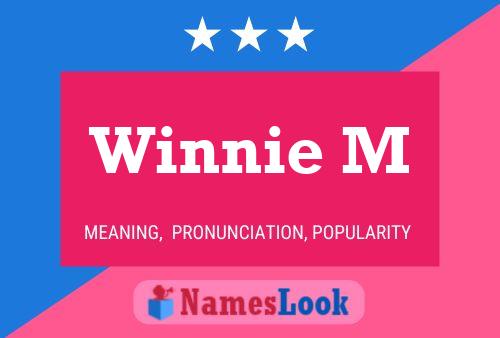 Winnie M Name Poster