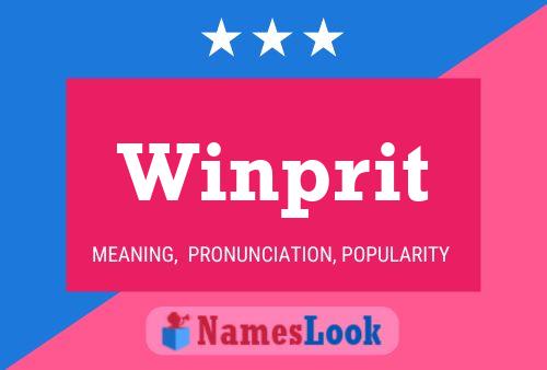 Winprit Name Poster