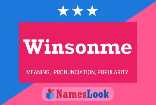 Winsonme Name Poster