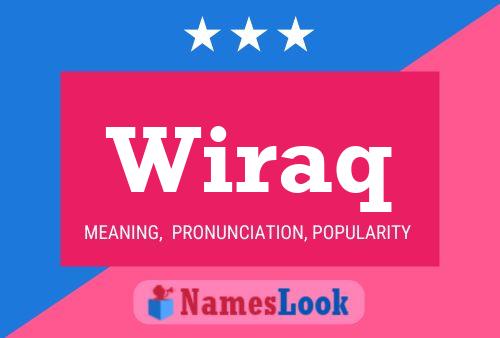 Wiraq Name Poster