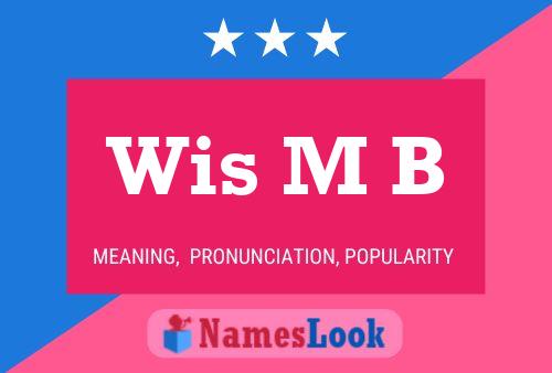 Wis M B Name Poster