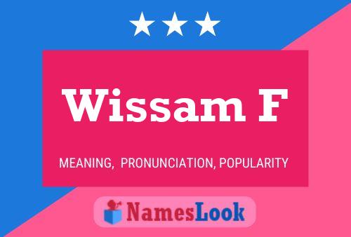 Wissam F Name Poster