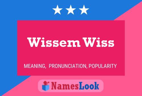 Wissem Wiss Name Poster