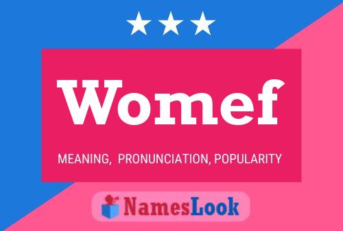 Womef Name Poster