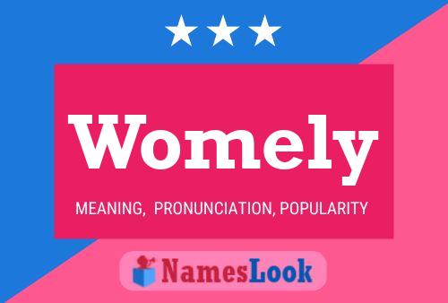 Womely Name Poster