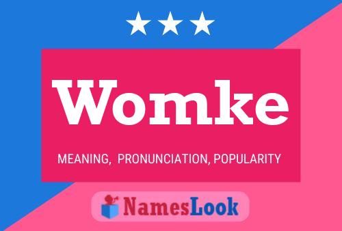 Womke Name Poster