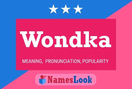 Wondka Name Poster