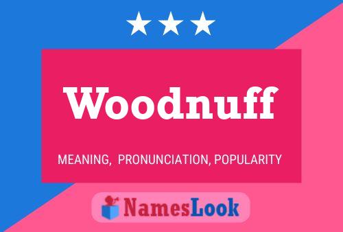 Woodnuff Name Poster