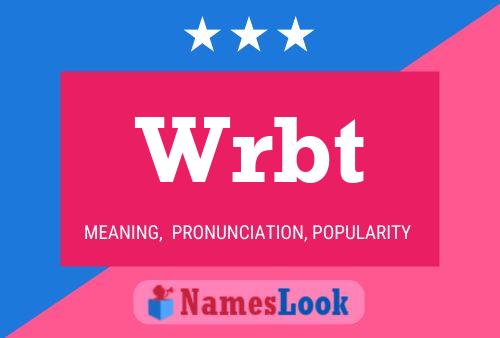 Wrbt Name Poster