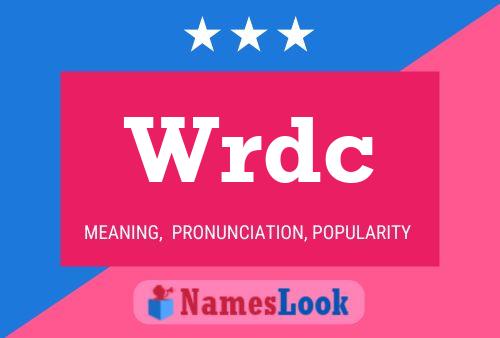 Wrdc Name Poster