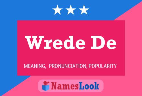 Wrede De Name Poster