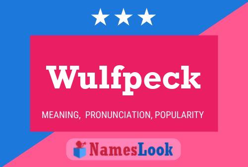 Wulfpeck Name Poster