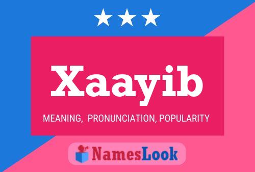 Xaayib Name Poster