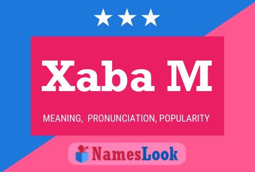 Xaba M Name Poster