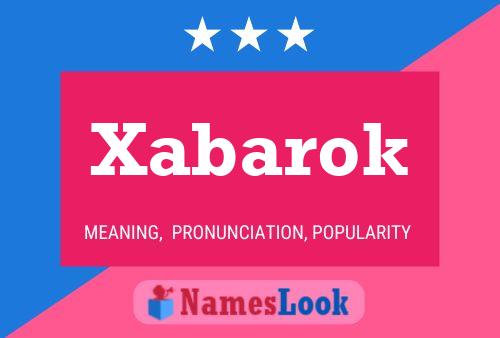 Xabarok Name Poster