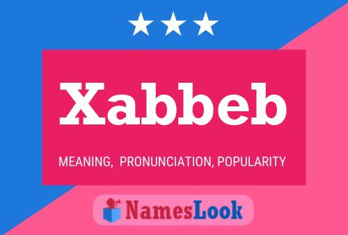 Xabbeb Name Poster