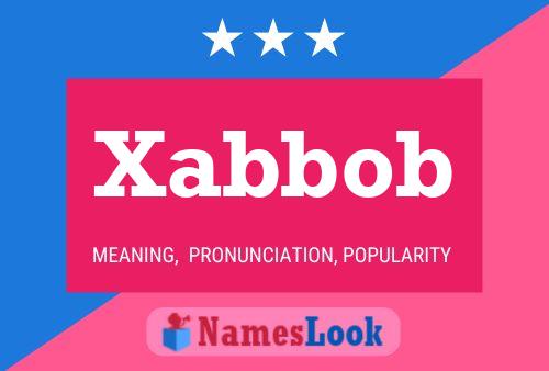 Xabbob Name Poster