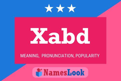 Xabd Name Poster