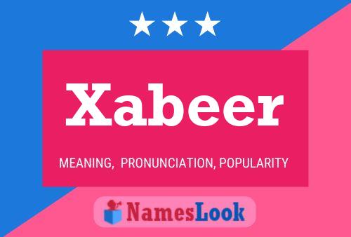 Xabeer Name Poster