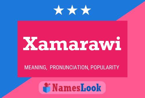 Xamarawi Name Poster