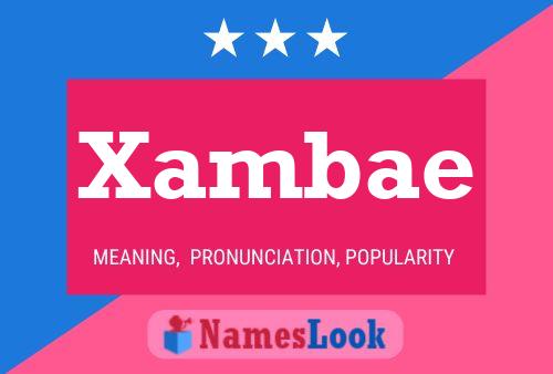 Xambae Name Poster