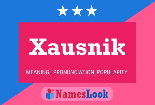 Xausnik Name Poster