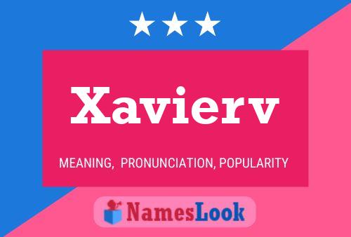 Xavierv Name Poster