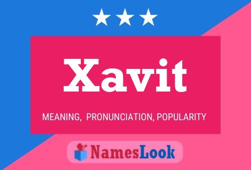 Xavit Name Poster